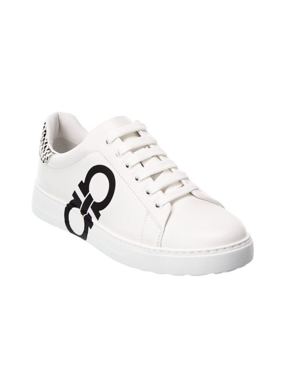 NWT Salvatore Ferragamo Number Leather Sneakers Size 8 Women’s NEW IN BOX
